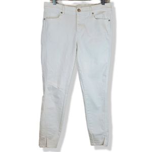 LOFT White Modern Skinny Stretch Jeans Pants Size 10/30 Made and Loved Womens